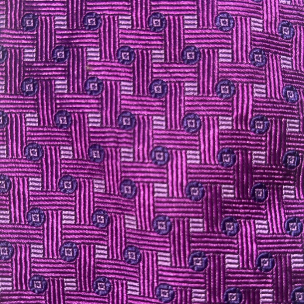 CONTE di MILANO Purple Silk Tie